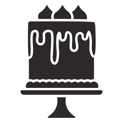 Bolo de chocolate preto Desenho PNG