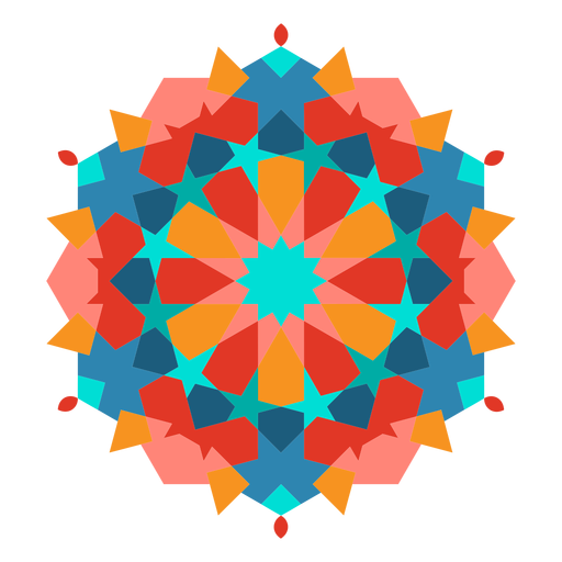 Colorful Arabic Mandala Flat Transparent Png Svg Vector File