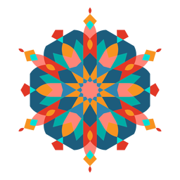 Colorido adorno curvo plano Diseño PNG
