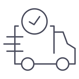 Symbol für bestätigte Lieferung PNG-Design