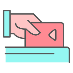 Credit Card Icon Stroke Pink Transparent Png Svg Vector File