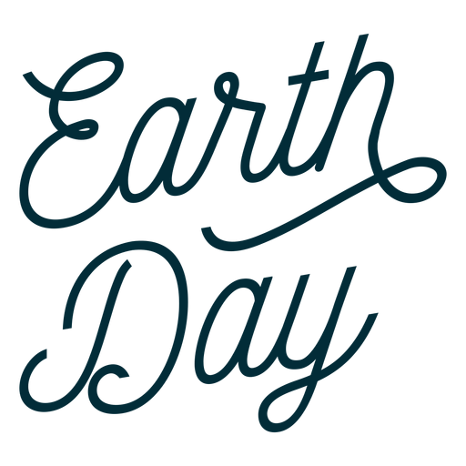 Earth day lettering PNG Design