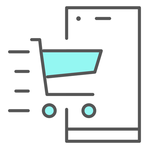 Farbsymbol für die Benachrichtigung der App für schnelle Lieferung PNG-Design