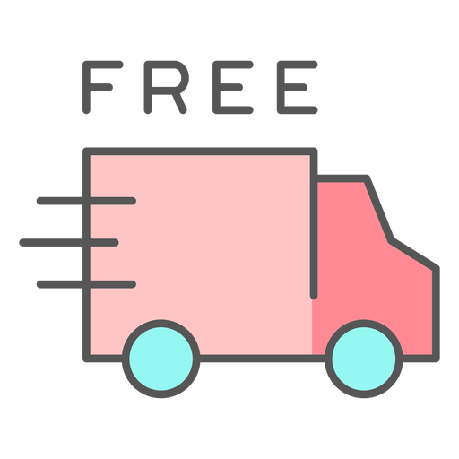 Free delivery color icon