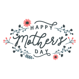 Happy mothers day lettering