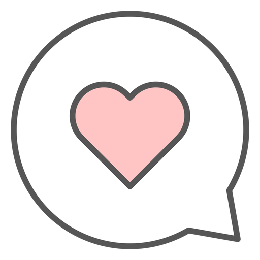 Heart In Conversation Bubble Transparent Png Svg Vector File