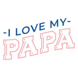 Amo las letras de mis onesies de papá Diseño PNG