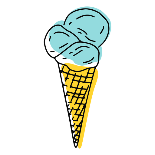 Ice cream cone stroke color