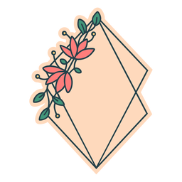 Quadro floral de pipa Transparent PNG