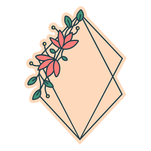 Quadro floral de pipa Desenho PNG
