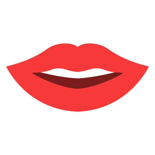 Lips smile flat - Transparent PNG & SVG vector file