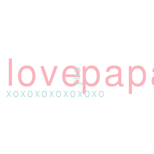 Love you papa lettering PNG Design