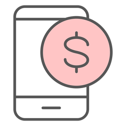 Icono de color de notificación de la aplicación de dinero Diseño PNG