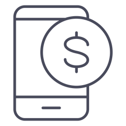 Icono de notificación de la aplicación de dinero Diseño PNG
