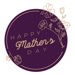 Mothers day badge mothers day PNG Design