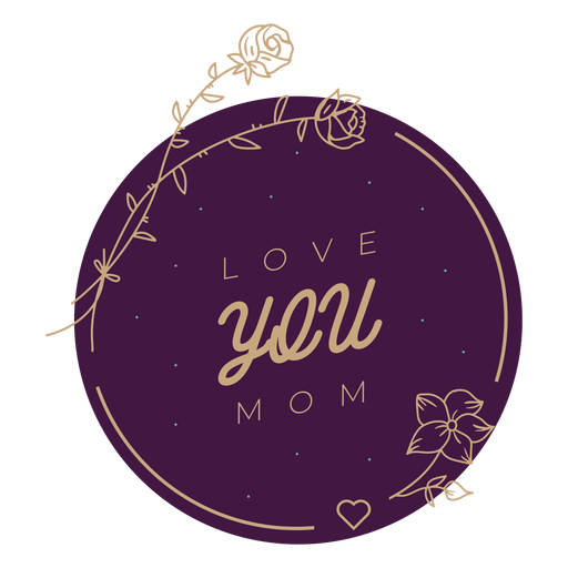 Download Mothers day love badge - Transparent PNG & SVG vector file