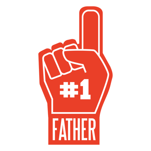 Letras de padre n?mero uno Diseño PNG