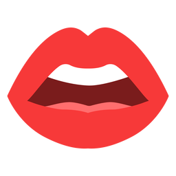 Wide lips human line drawing - Transparent PNG & SVG vector file