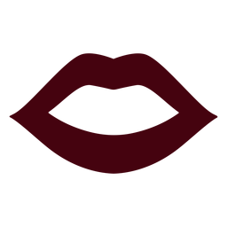 Silhouette des offenen Mundes PNG-Design