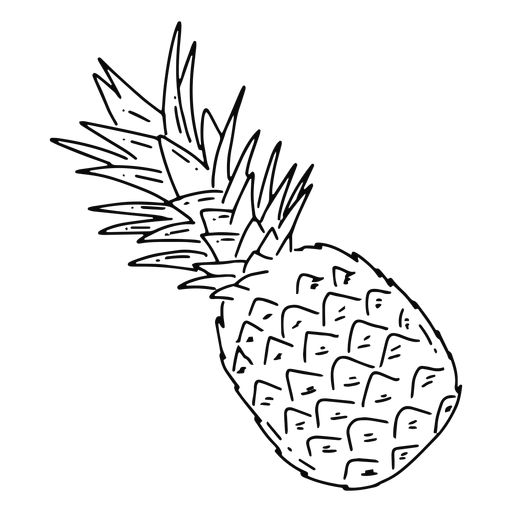 Ananasschlag PNG-Design