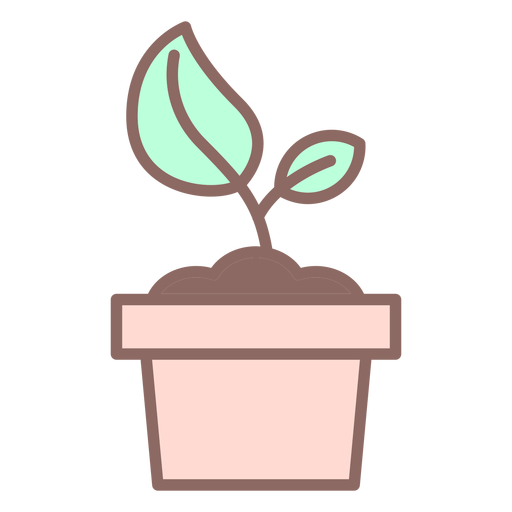 Pflanze in Topf Symbol PNG-Design