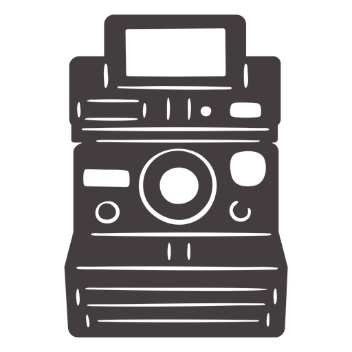 Einfaches schwarzes Symbol für die Kamera PNG-Design
