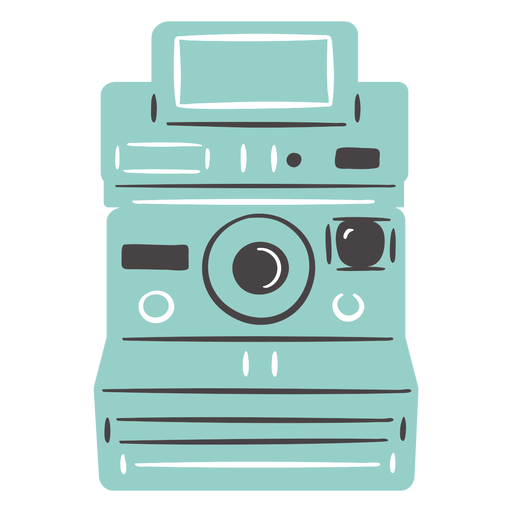 Point and shoot camera hand drawn design