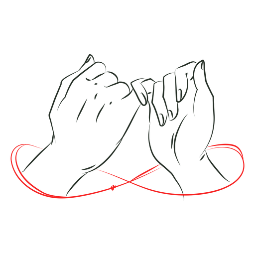 Red string infinite on hands