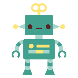 Robot de juguete plano