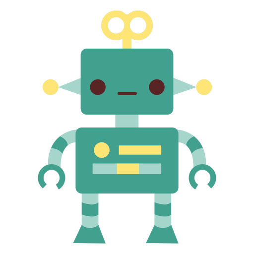 Roboter Spielzeug flach PNG-Design
