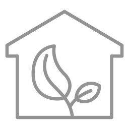 Arbolito dentro del trazo de la casa Diseño PNG