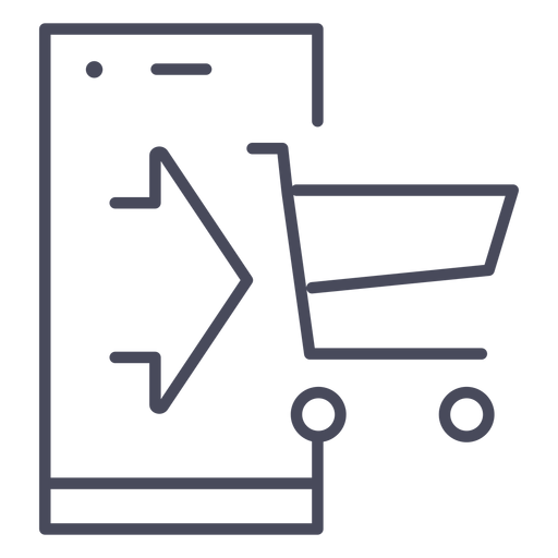 Shopping app icon PNG Design