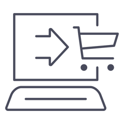 Shopping online icon PNG Design Transparent PNG