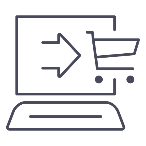 Shopping online icon PNG Design