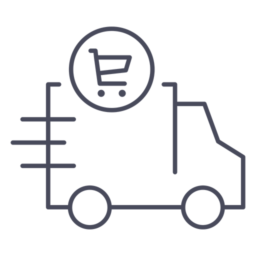 Ícone de entrega de compras Desenho PNG
