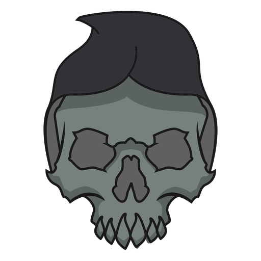 Skull with hood PNG Design