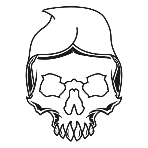 Skull with hood illustration - Transparent PNG & SVG vector file