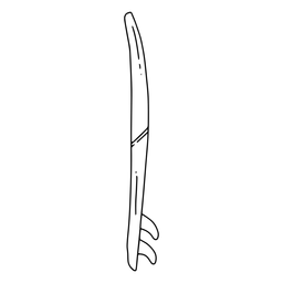 Prancha de surf de golpe de perfil Desenho PNG