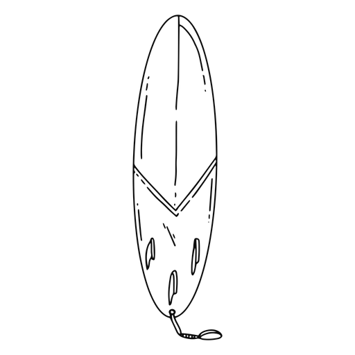 Surfboard stroke PNG Design