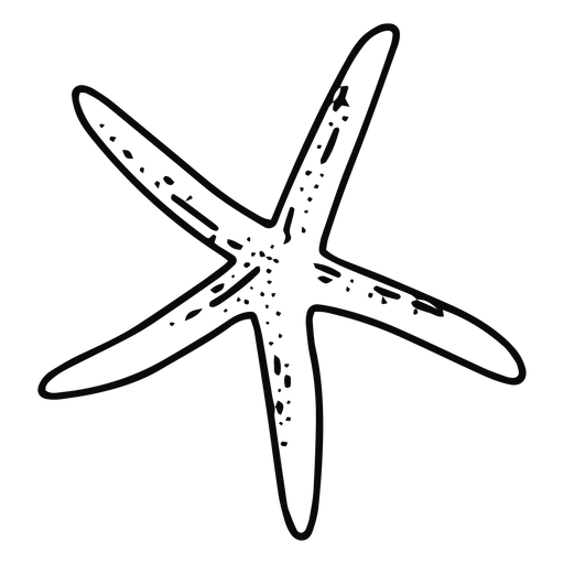 Download Thin Starfish Stroke Transparent Png Svg Vector File