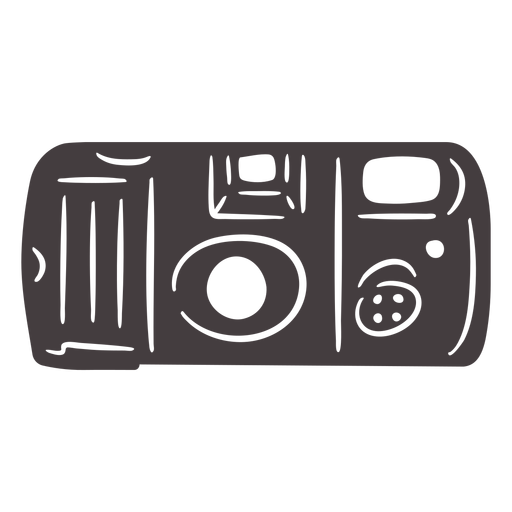 Schwarzes Symbol der Weinlesekamera PNG-Design
