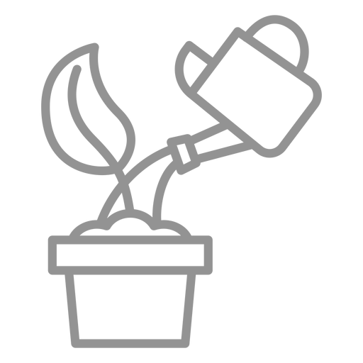 Watering seed icon stroke