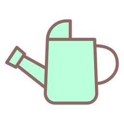Watering Can Icon Flat Transparent PNG & SVG Vector