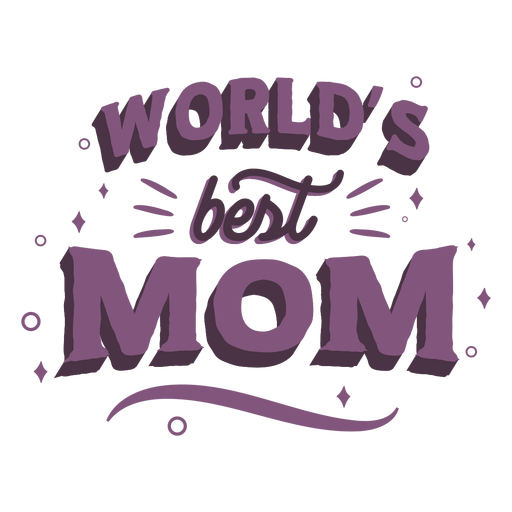 Download World best mom lettering - Transparent PNG & SVG vector file