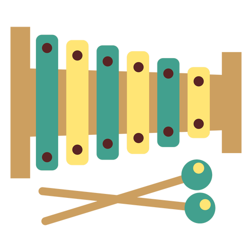 Xylophone Flat PNG & SVG Design For T-Shirts