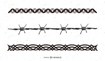 barbed wire border
