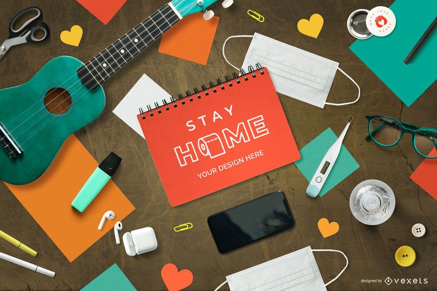 Quarantine Creative Composition Mockup Quarantine Creative Composition Mockup