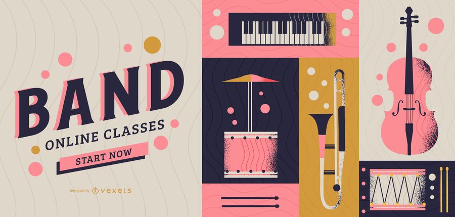 Band online classes cover design Band online classes cover design