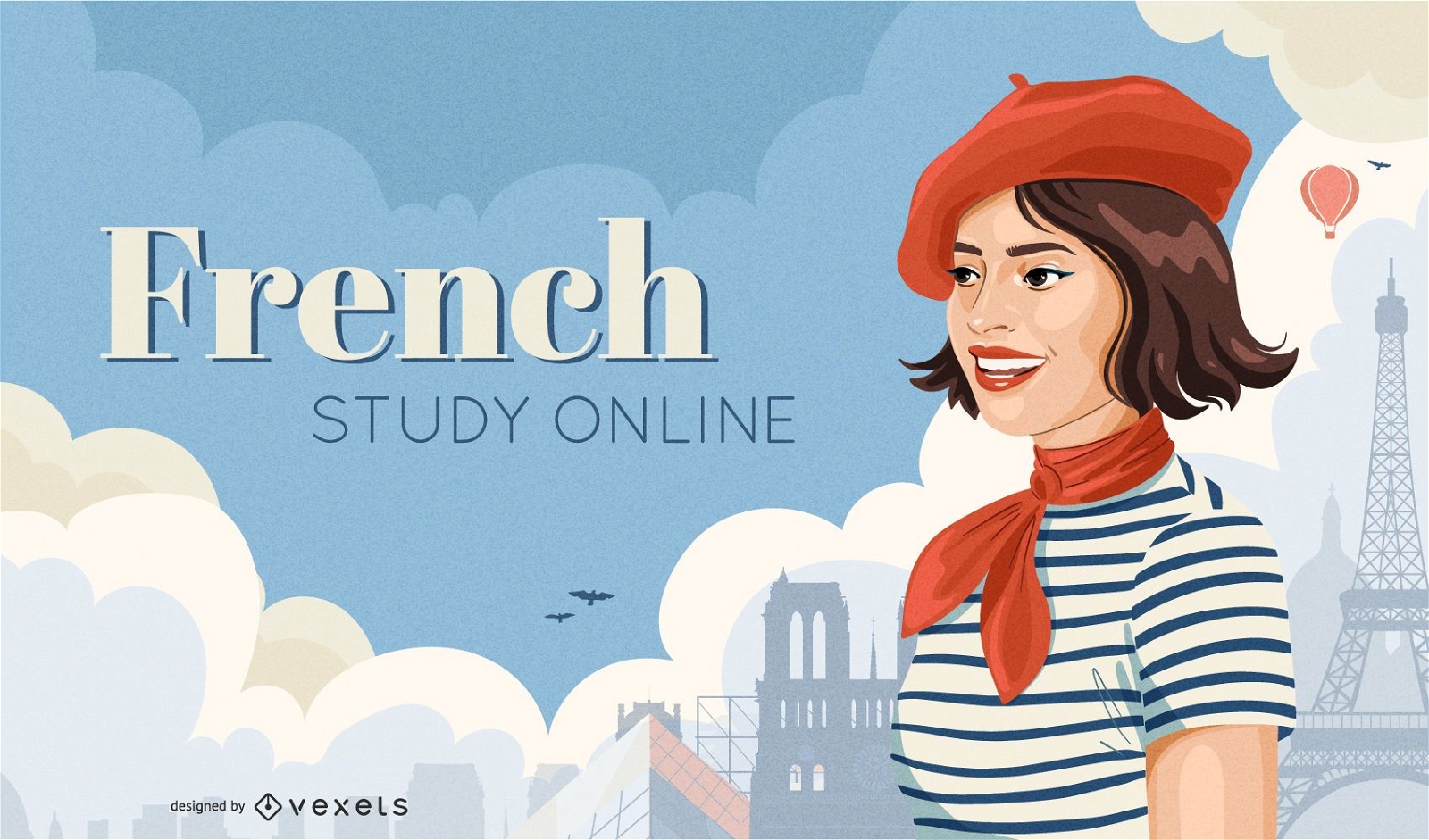 French online cover design