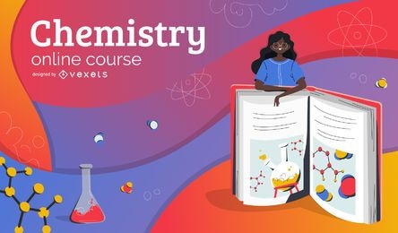 Capa de educação on-line de química